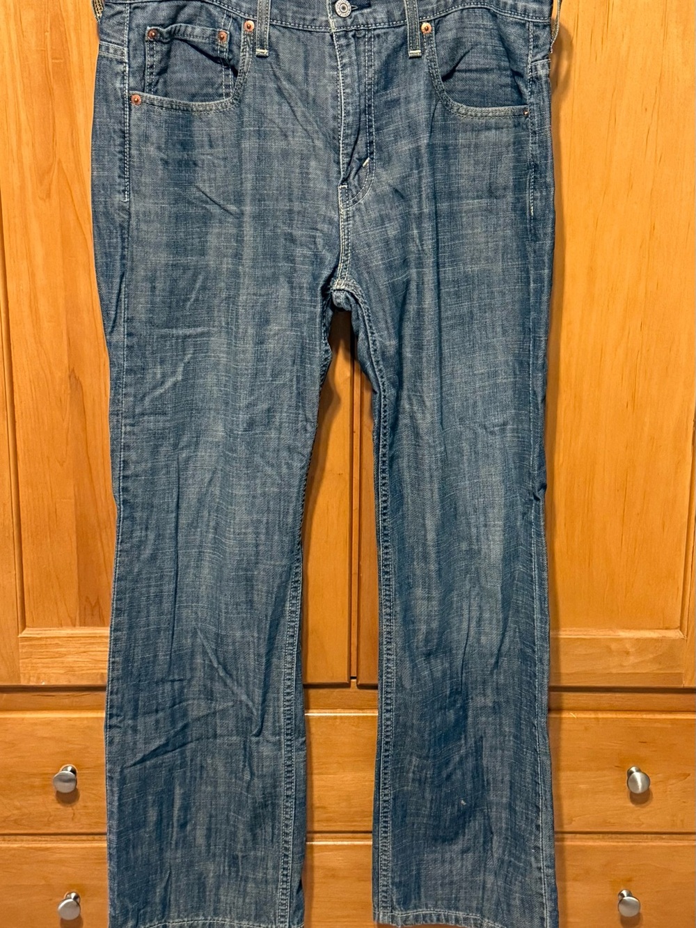 Levi's 569 500 Series Blue Medium Wash Denim Jeans Loose Fit Straight 5-Pocket